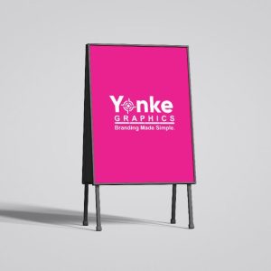Branded Steel Sandwich Board with Correx Inserts