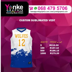 Custom Sublimated Vest