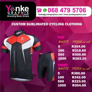 Custom Sublimated Cycling Clothing Tight