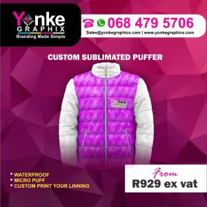 Custom Sublimated Puffer